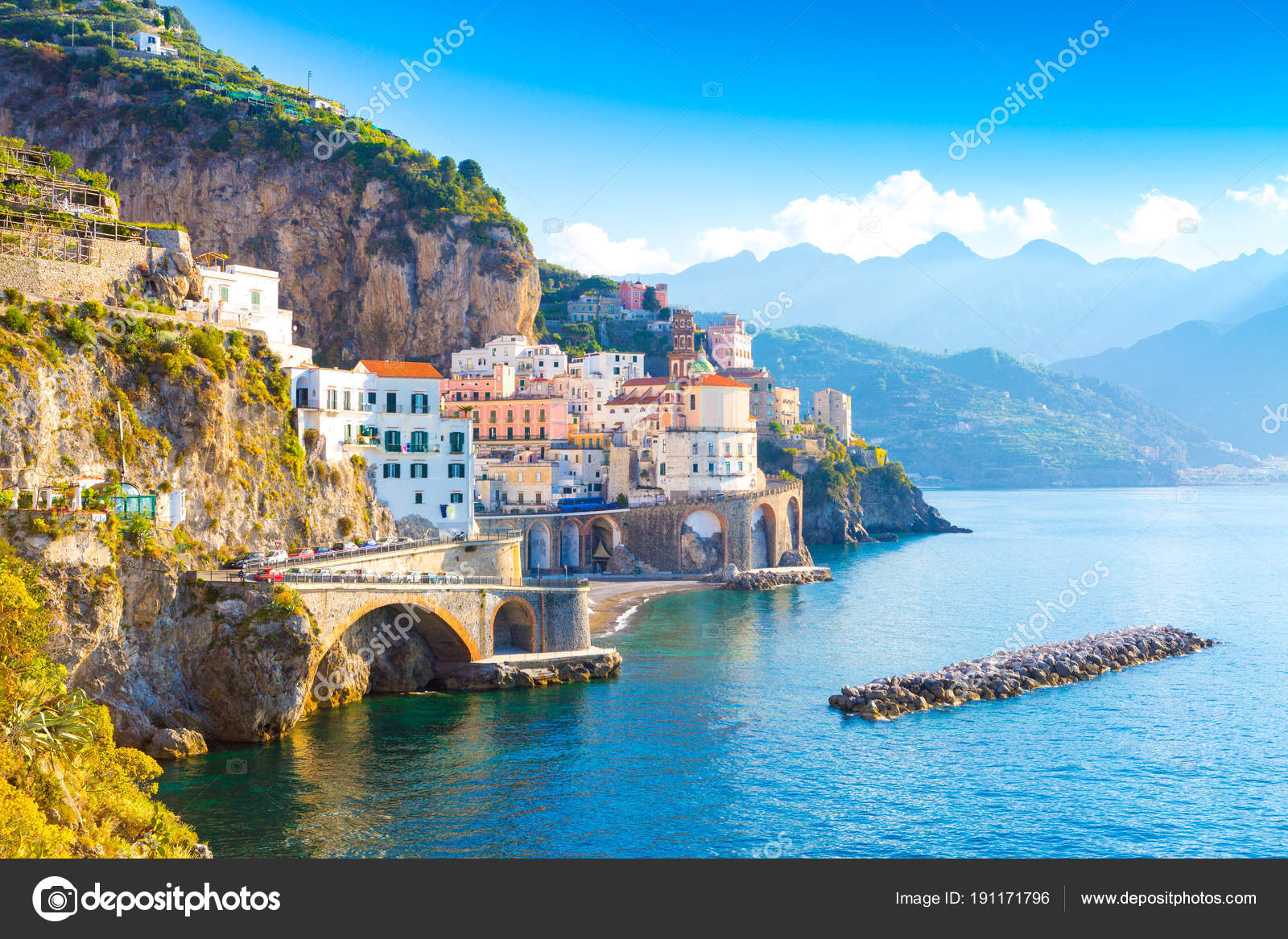 Coastal village in the Mediterranean